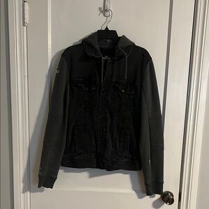 Hollister distressed Lightweight Hooded Jacket